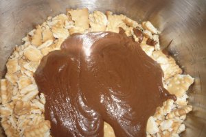Chec de biscuiti cu ciocolata