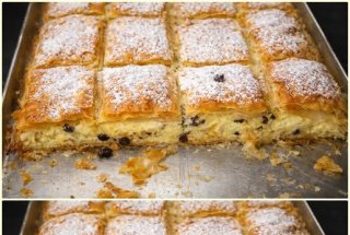 Desert placinta cu iaurt si stafide