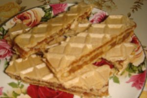 Foi de napolitana cu crema caramel (Foi Lica)