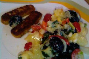 Salată orientală cu dressing din busuioc