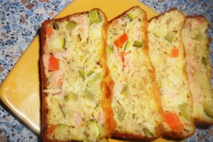Chec cu somon si zucchini