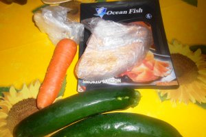 Chec cu somon si zucchini