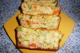Chec cu somon si zucchini