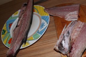 Chefal cu sos de portocale si orez basmati