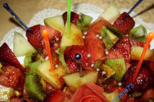 Salata de fructe cu caramel