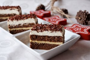 Desert prajitura cu crema de cafea