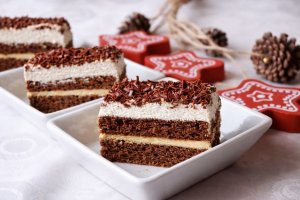 Desert prajitura cu crema de cafea