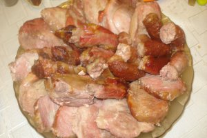 Friptura din ''porcarii'' afumate si proaspete