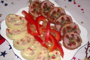 Aperitiv rulada de cascaval
