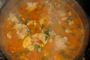 Carne de porc cu feta la cuptor