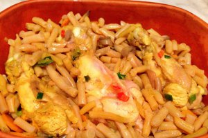 Pulpe de curcan cu fasole pastai si ciuperci