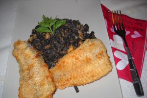 Paste cu cerneala de sepie si ciuperci