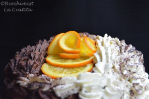 Tort "palarie", cu portocale si ciocolata