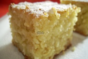 Prajitura cu mere si nuca de cocos