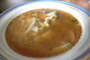 Ciorba de legume cu os de curcan
