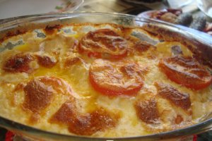 Pui cu cartofi si sos bechamel