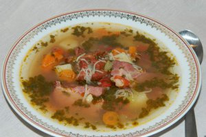 Ciorba cu afumatura