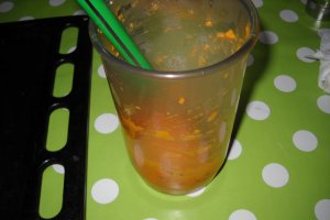 Spuma de morcov cu lapte de cocos