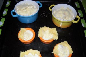 Gratin de ravioli cu gorgonzola