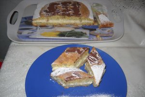 Prajitura cu branza si mac