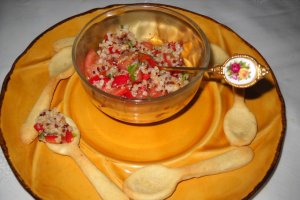 Lingurite cu lamaie si salata de quinoa
