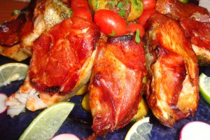 Salau cu crusta  de prosciutto