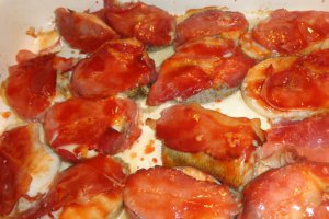 Salau cu crusta  de prosciutto