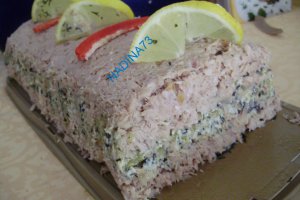 Rulada de ton cu crema de masline