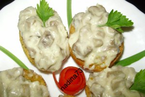 Tartine cu ciuperci