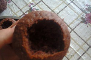 Briose cu  ciocolata si budinca de vanilie by Rocsi