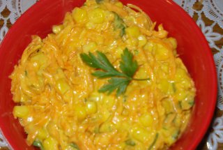 Salata de morcov cu porumb