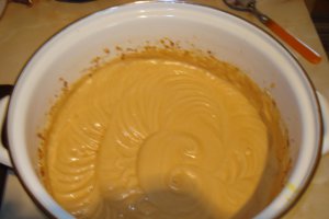 Diplomat din biscuiti cu spuma caramel