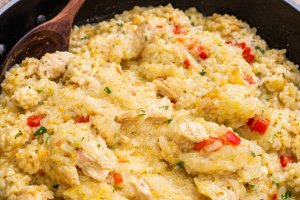 Pilaf de orez cu pui si ciuperci reteta simpla si delicioasa