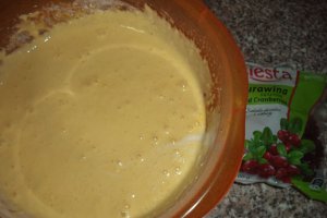 Pandispan cu nuca de cocos si merisoare