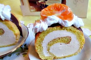 Rulada cu crema de portocale