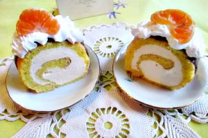 Rulada cu crema de portocale