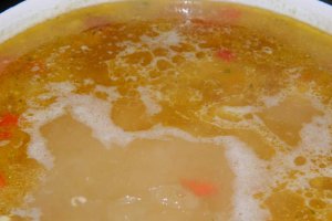 Ciorba de fasole boabe cu leurda