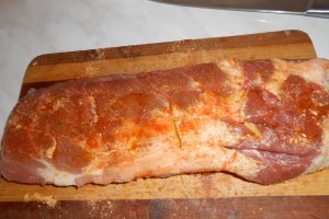 Coaste de porc la cuptor cu fasole rosie