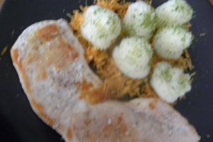 Piept de pui cu piure de cartofi