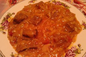Fasole verde cu carne de vitel