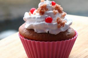 Cupcakes de ciocolata cu banane