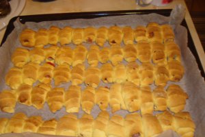 Cornulete fragede cu rahat