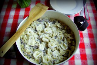 Spätzle cu ciuperci si smantana