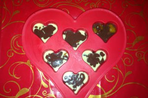 Briose in forma de inima de Valentine`s day