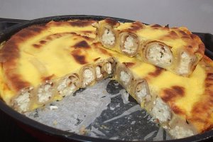 Clatite cu branza la cuptor