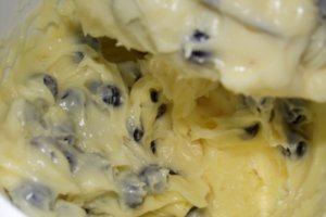 Tarta cu struguri si crema de vanilie