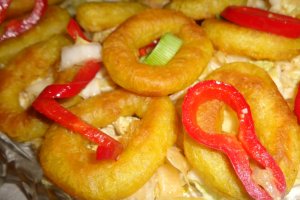 Salata cu calamari si varza chinezeasca