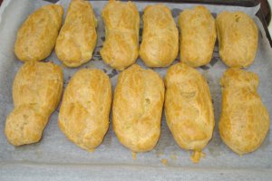 Eclere cu crema de vanilie