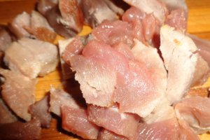 Tocanita de porc cu farfalle