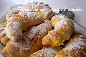 Pariziene cu crema de vanilie